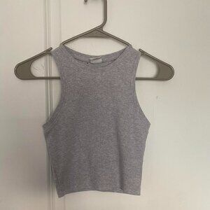 Women's Grey Crop-top